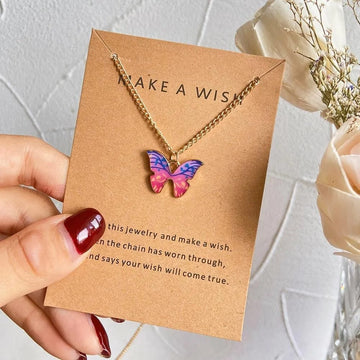 Pink Butterfly Pendent