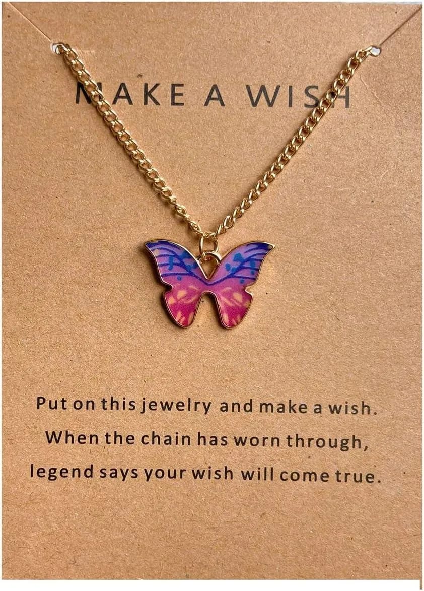 Pink Butterfly Pendent